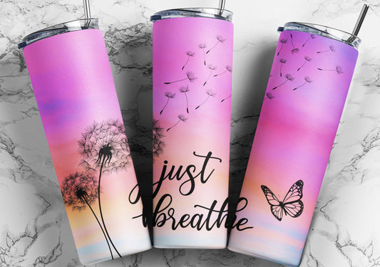 Just breathe tumbler