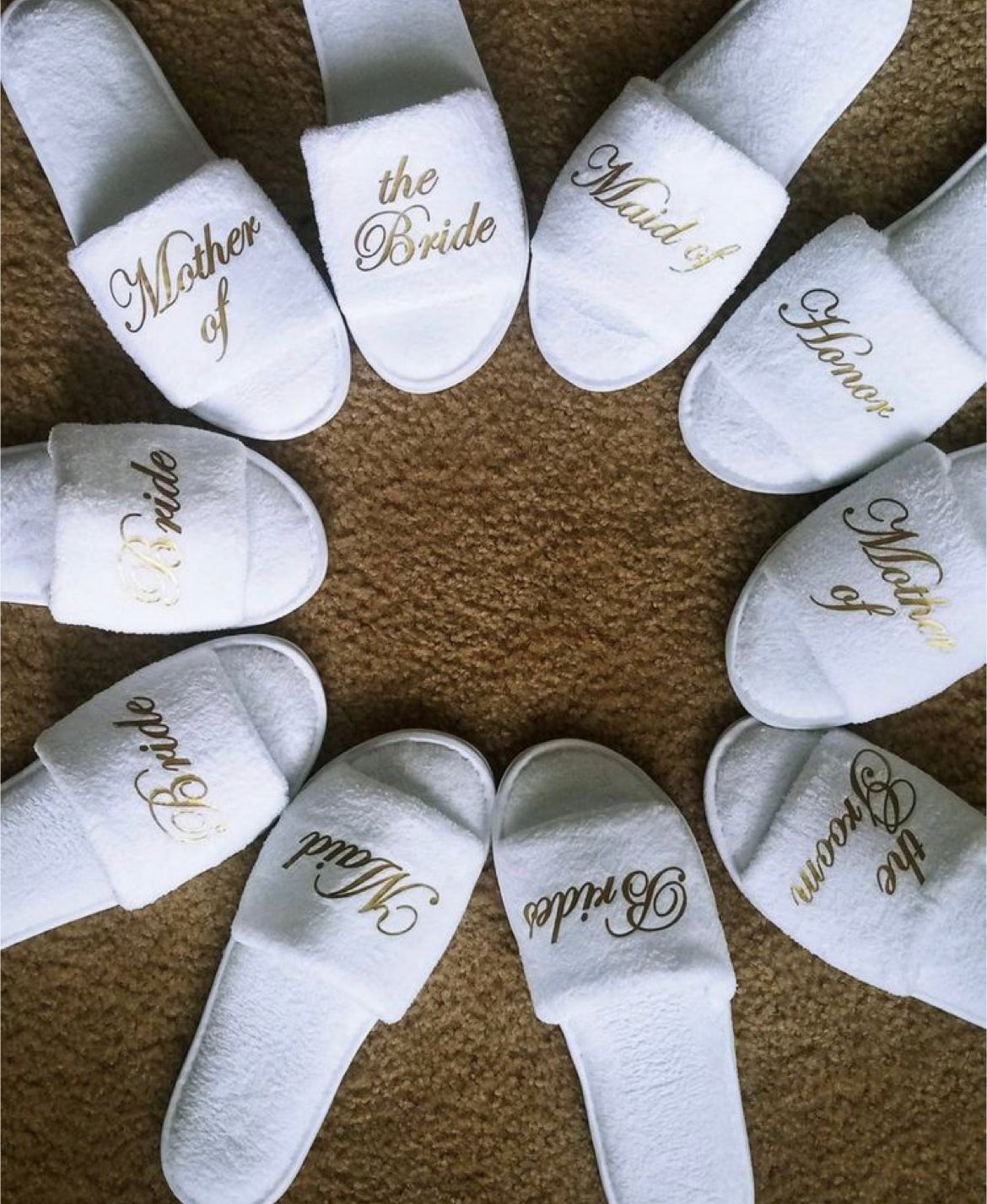 Bridal party slippers