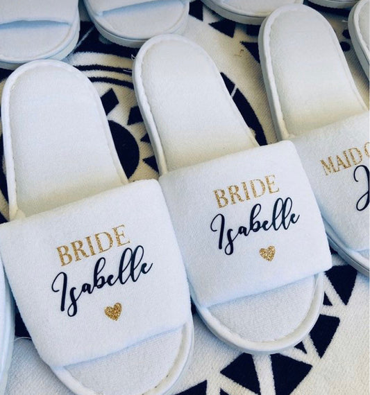 Bridal party slippers